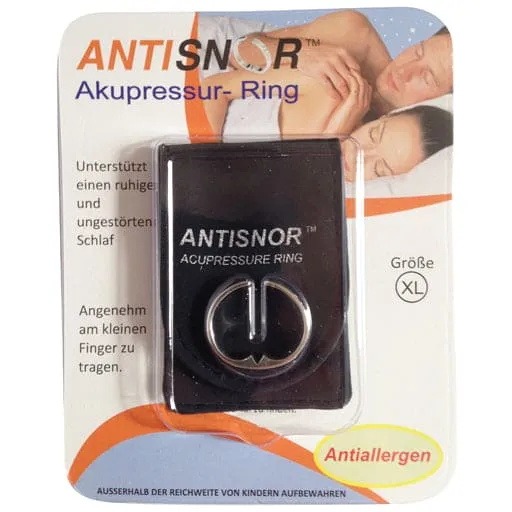 Silent snore, snoring, snore stop, ANTISNOR acupressure ring size XL