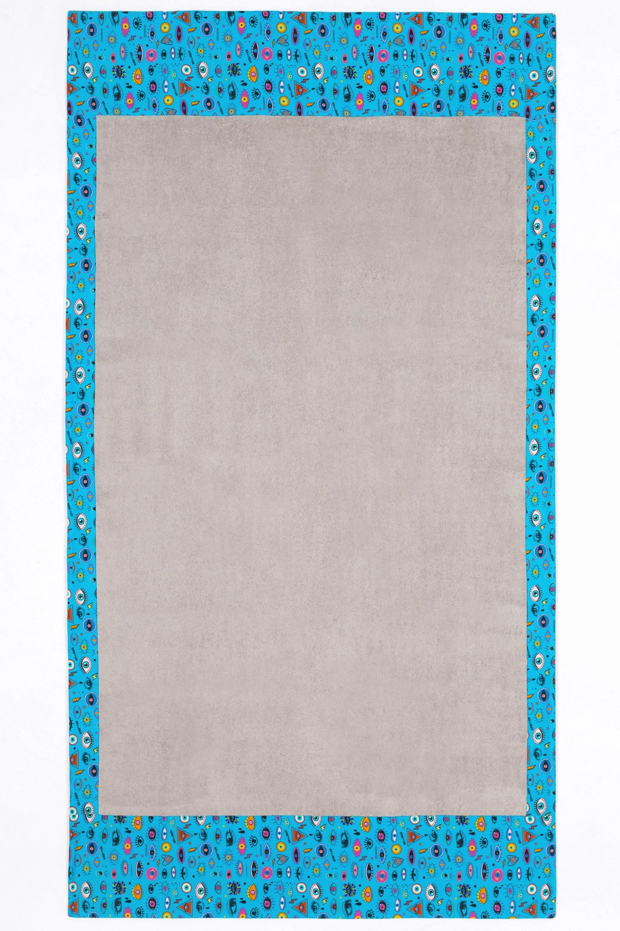 Sky Blue Eyes Greige | Head 2 Toe Beach Towel