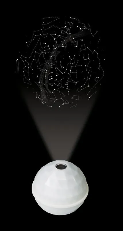 Star Map White Projector Dome