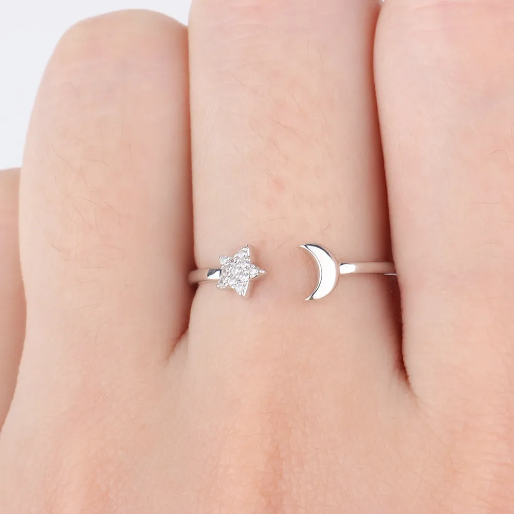 Star Moon Ring