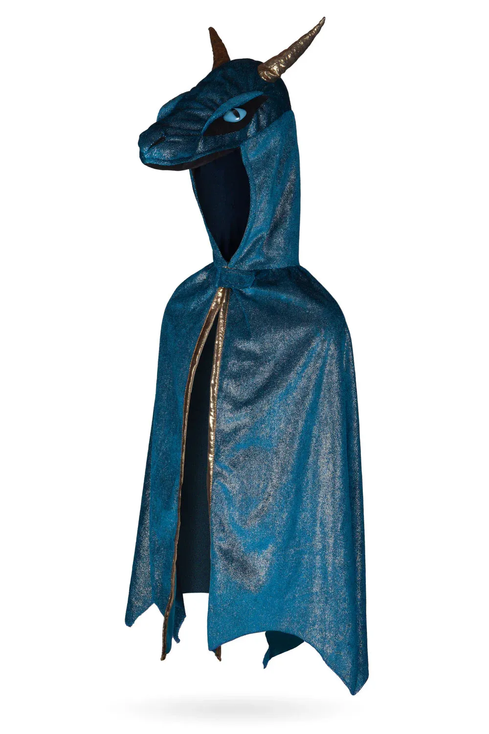 Starry Night Dragon Cape, Teal/Gold