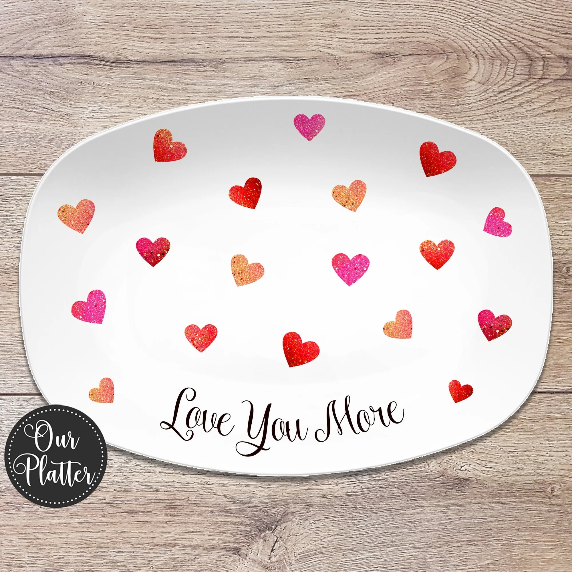 Thank You Mom, We Love You More Personalized Platter