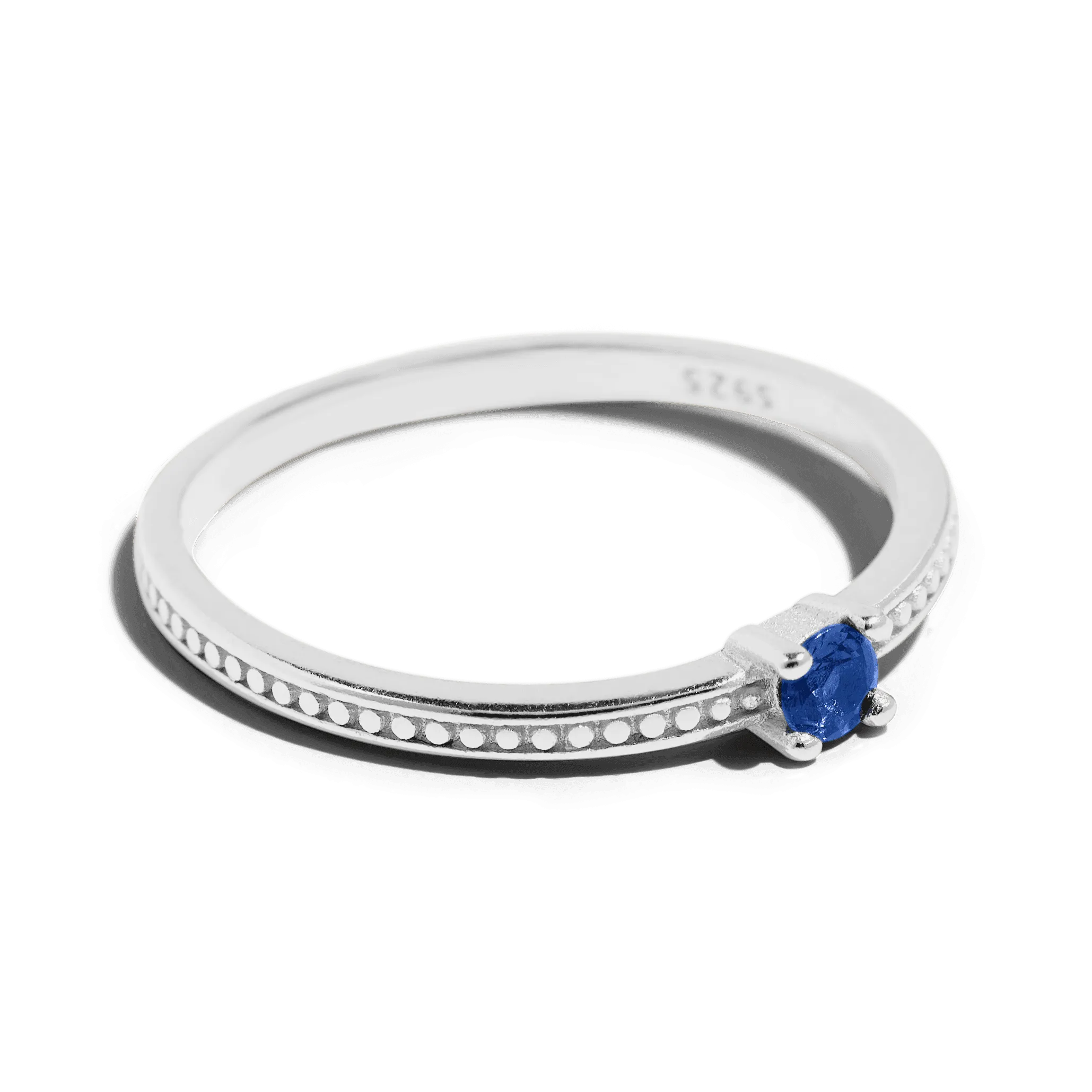 THE EMMA RING BLUE - sterling silver