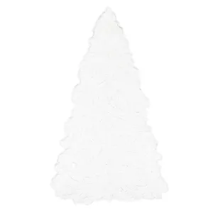 VIETRI Lastra Holiday Figural Tree Small Platter, White