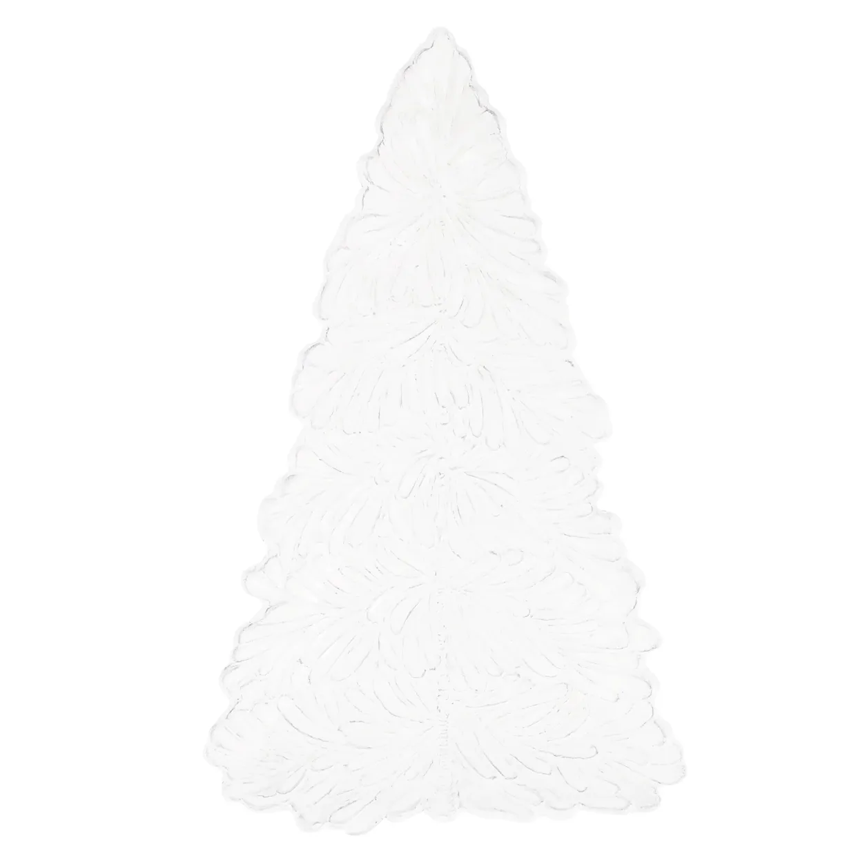 VIETRI Lastra Holiday Figural Tree Small Platter, White